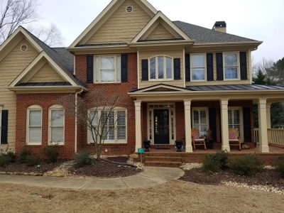 Before And After – Exterior Painted Brick and Siding In Cumming, GA